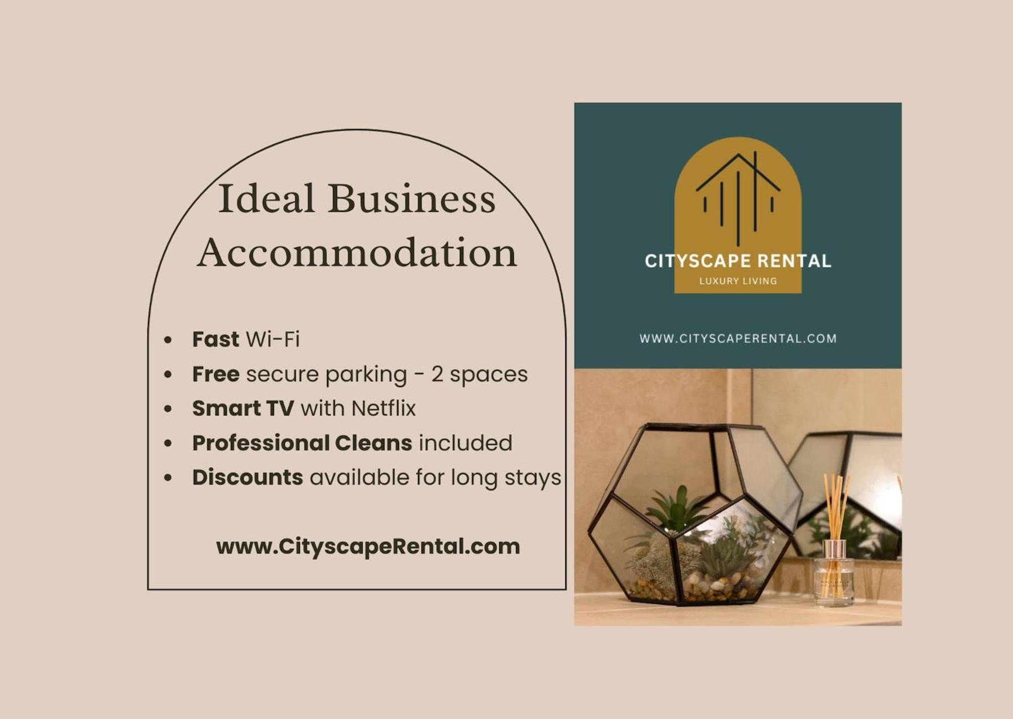 Cityscape Mcr Skyline- 2br, Free Parking, Views *